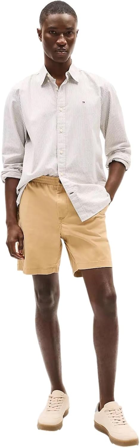 Мужские шорты Tommy Hilfiger Regular Fit Flex-Tommy, коллекция 2024, 40, Classic Khaki (Pull-On) — фото 2