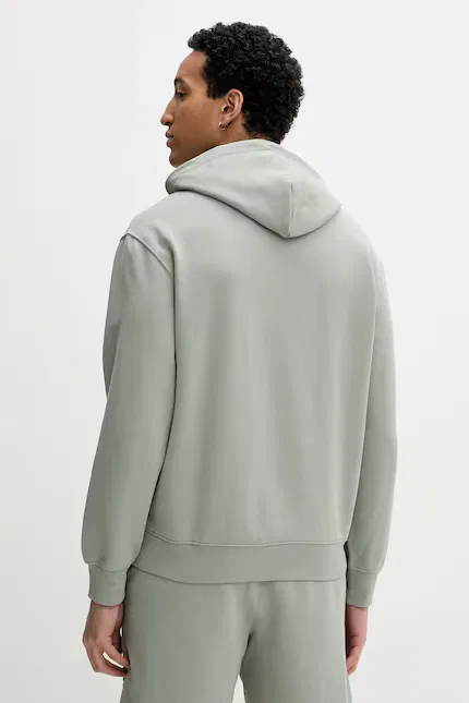 Худи свободный крой Calvin Klein, зеленый — фото 3