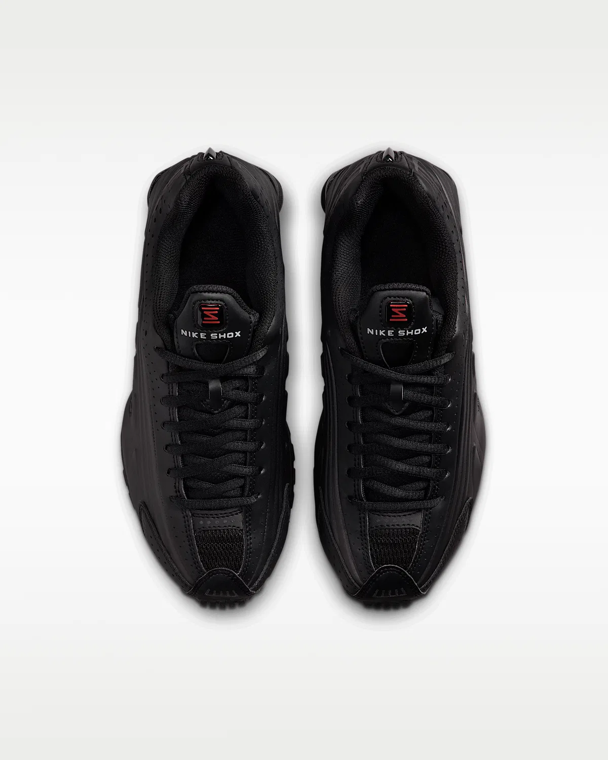 Детские кроссовки Nike Shox R4, Black/Black/Bright Crimson/Black — фото 4
