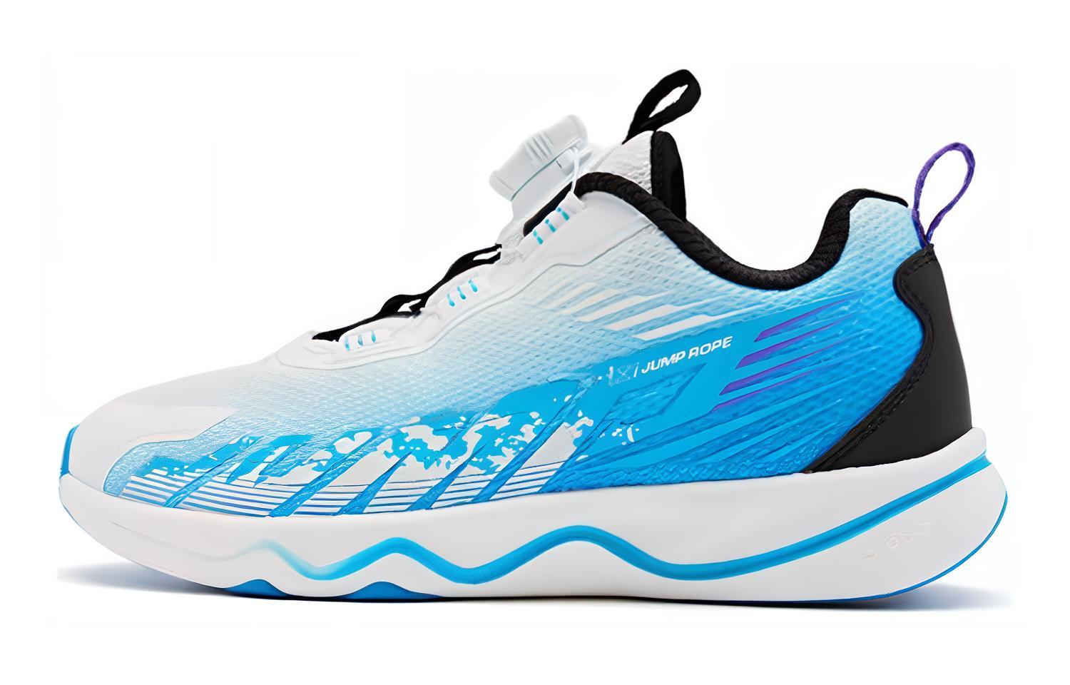 

QIAODAN Низкие детские беговые кроссовки бело-голубые для подростков White Blue Teenagers