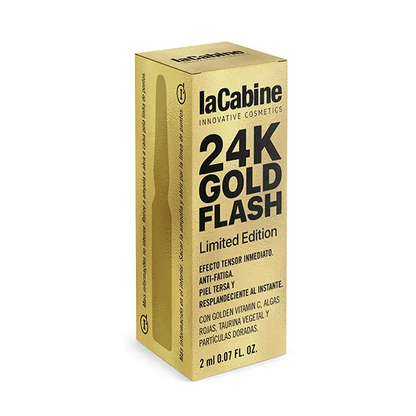 

Ампула с мгновенным подтягивающим эффектом 24K Gold Flash Lacabine, 2 ml