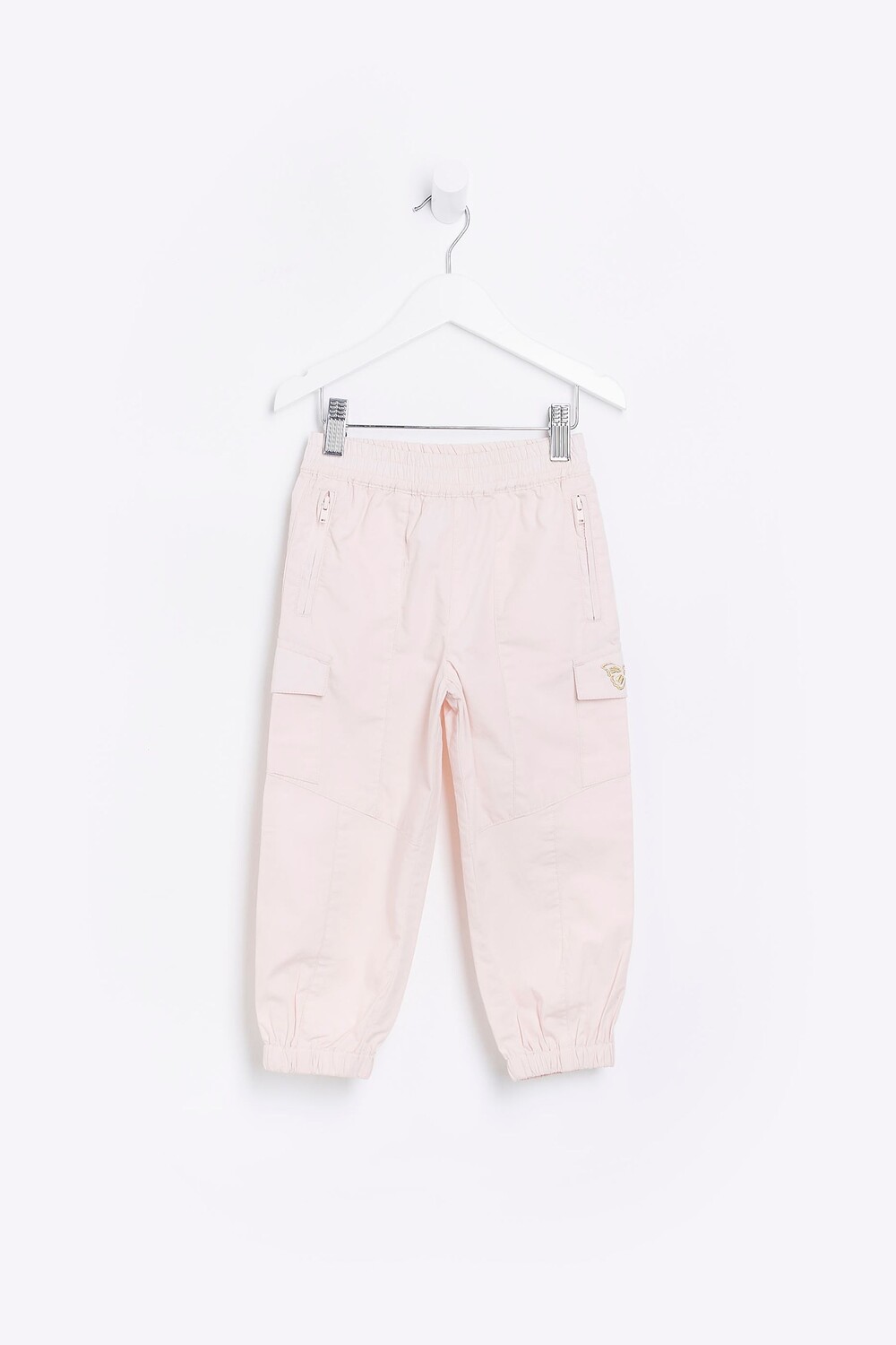 

Мини-Брюки-Карго без застежек для девочек River Island, розовый