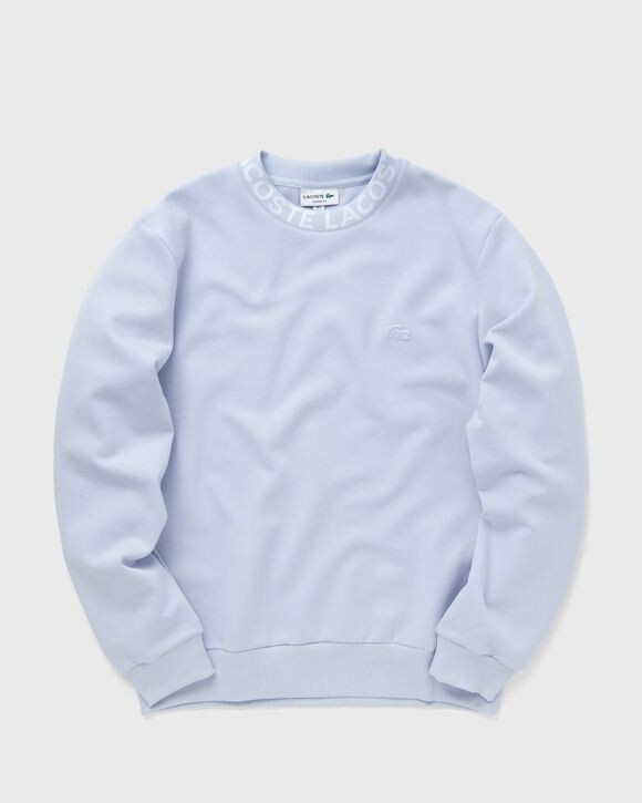 

Толстовка Lacoste Logo Jacquard Collar Double Face Sweatshirt, цвет phoenix blue