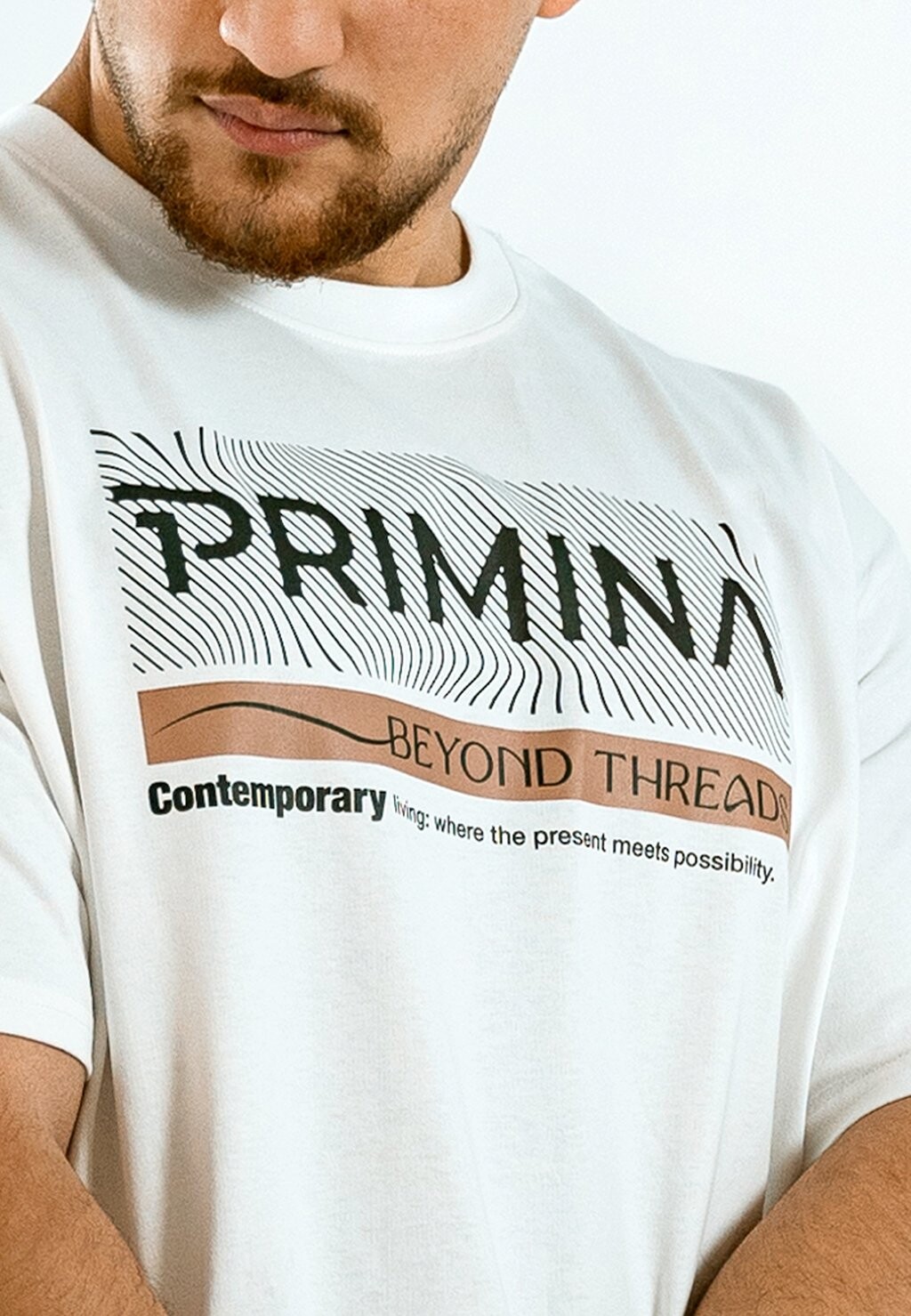 

Футболка с принтом CONTEMPORARY Mamino, белый