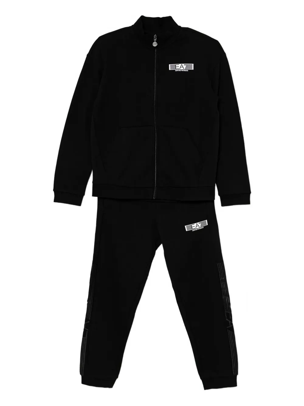

Спортивный костюм с логотипом Ea7 Emporio Armani, черный