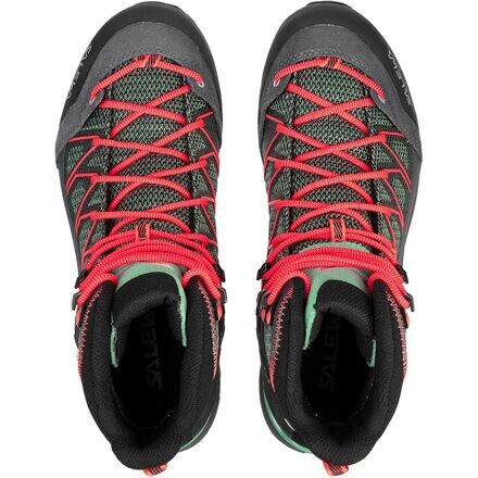 Походные ботинки Mountain Trainer Lite Mid GTX женские Salewa, цвет Feld Green/Fluo Coral — фото 3