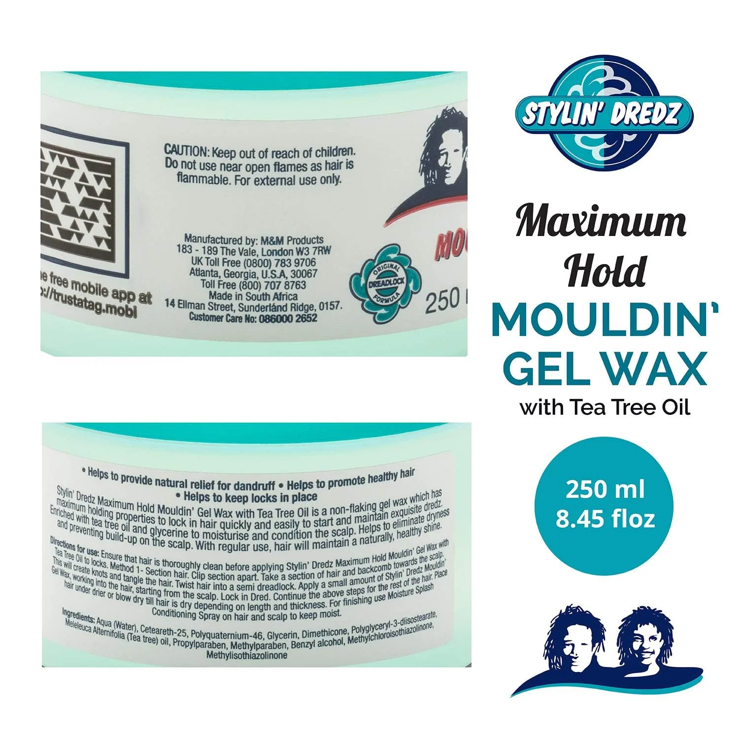 Гель-воск для укладки Stylin Dredz Mouldin Gel Wax Stylin Dredz — фото 2