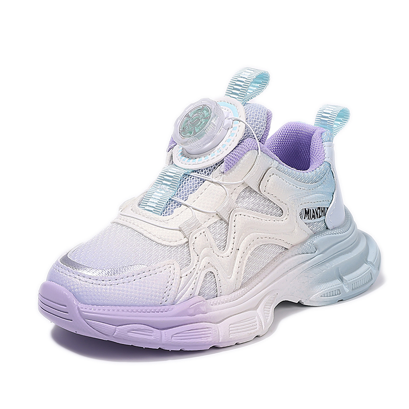 

Кроссовки для бега для детей с низким верхом, противоскользящие, с амортизацией от ударов и истираний, дышащие, с защитой от отскока Marcolor, фиолетовый