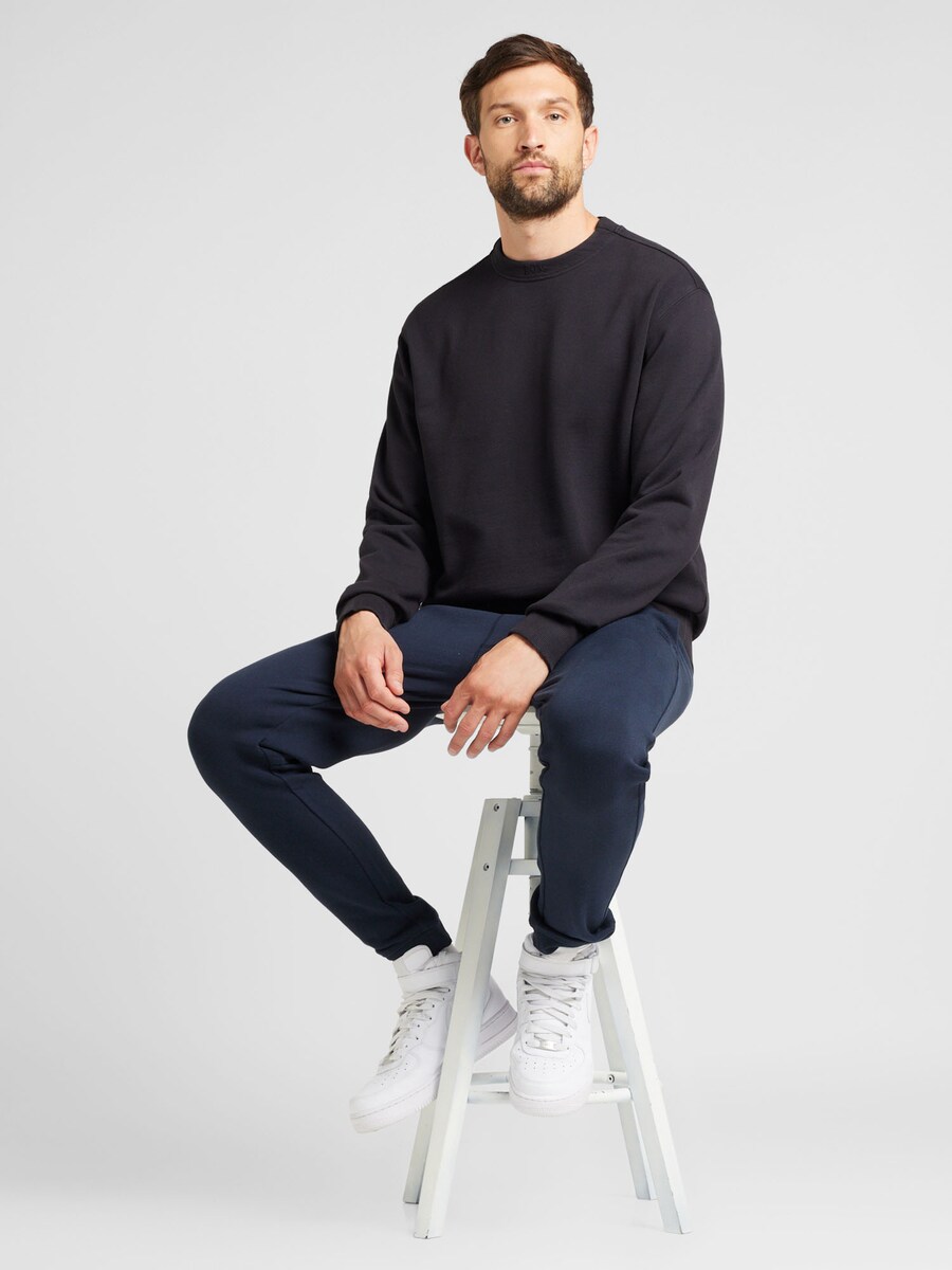 Спортивные штаны BOSS Tapered Pants Sestart, морской синий — фото 4
