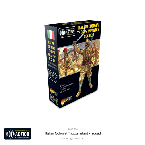 

Фигурки Bolt Action: Italian Colonial Troops Infantry Squad Warlord Games