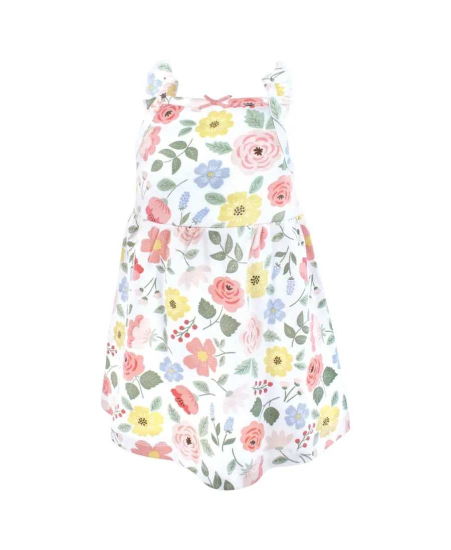 Комплект из двух платьев без рукавов для девочек Hudson Baby, Pastel Modern Botanical — фото 3