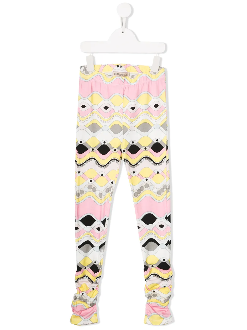 

Леггинсы со сплошным принтом PUCCI Junior, белый