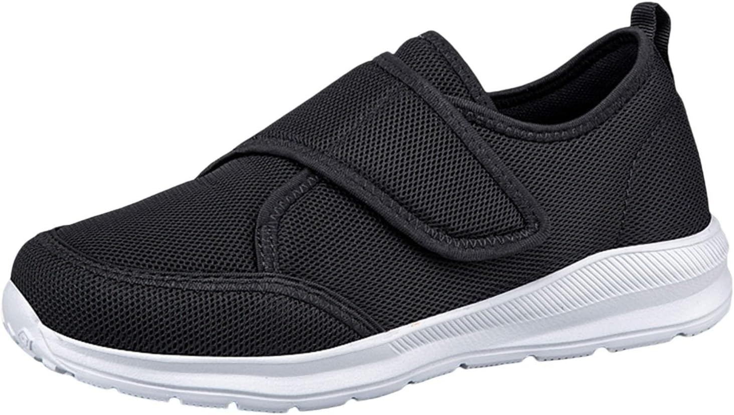 

Мужские повседневные слипоны, дышащие, с нескользящей подошвой, легкие кеды-лоферы для широкой стопы, удобные и мягкие Generic, черный