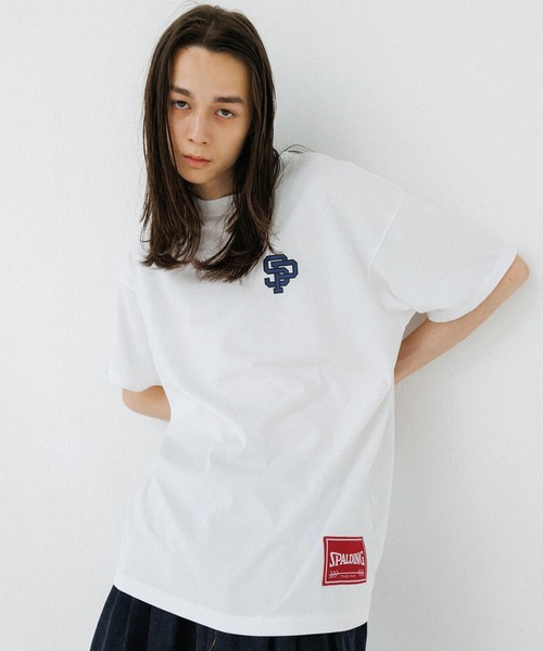 

Футболка унисекс с логотипом Spalding ADAM ET ROPE', белый