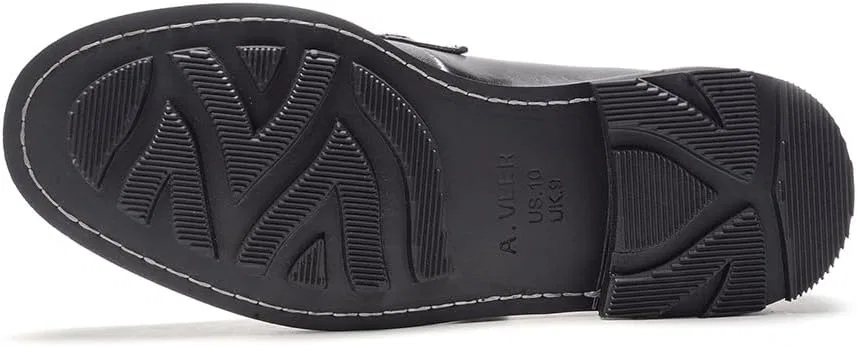 Лоферы мужские A. Veer Samuel Baron Leather Bit, черная кожа — фото 3
