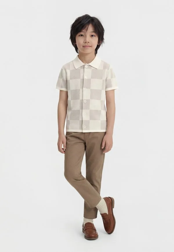 Рубашка в клетку jcosolana Jack & Jones Junior, Beige