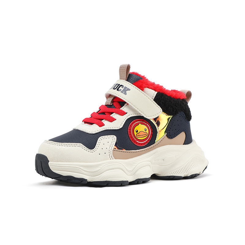 B.Duck Желтые термо High top детские повседневные ботинки для детей 3-7 лет — фото 3