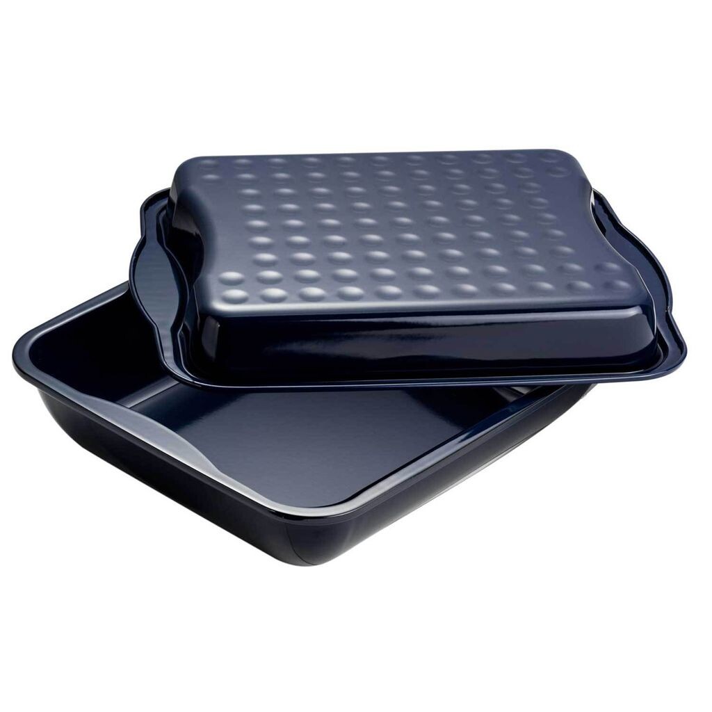 

Доктор Жаровня Oetker Maxi Baking Idea 42x34x13см, черная эмаль, с крышкой Dr. Oetker, черный