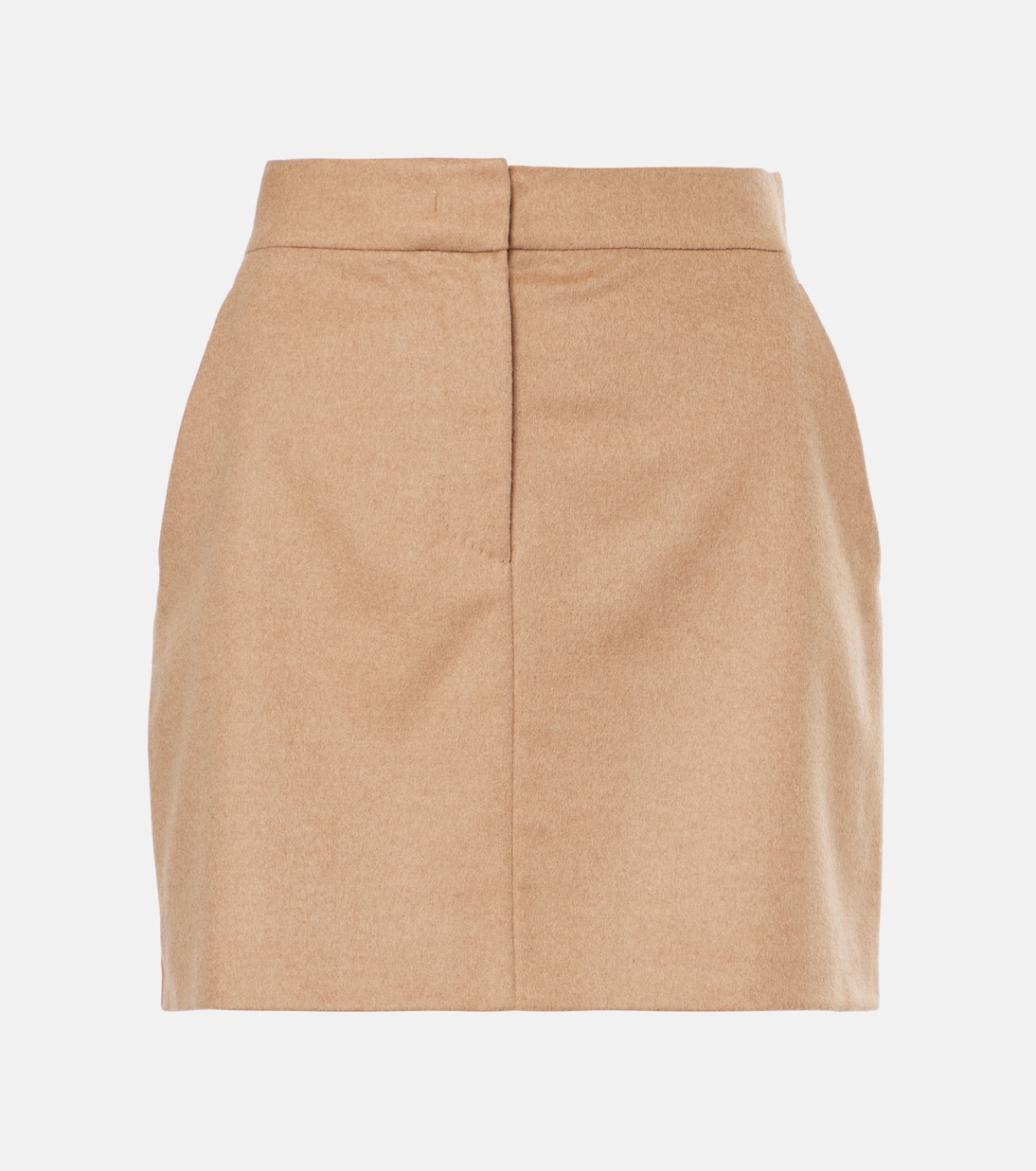 

Мини-юбка из верблюжьей шерсти Ancella Max Mara, Cammello