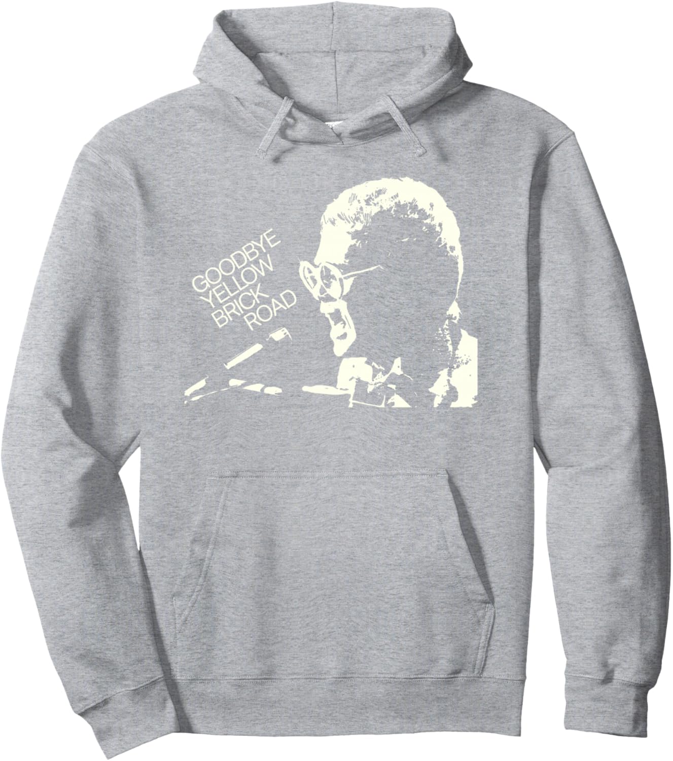 

Официальная толстовка с капюшоном Elton John Goodbye Yellow Brick Road, серая, Серый, Официальная толстовка с капюшоном Elton John Goodbye Yellow Brick Road, серая