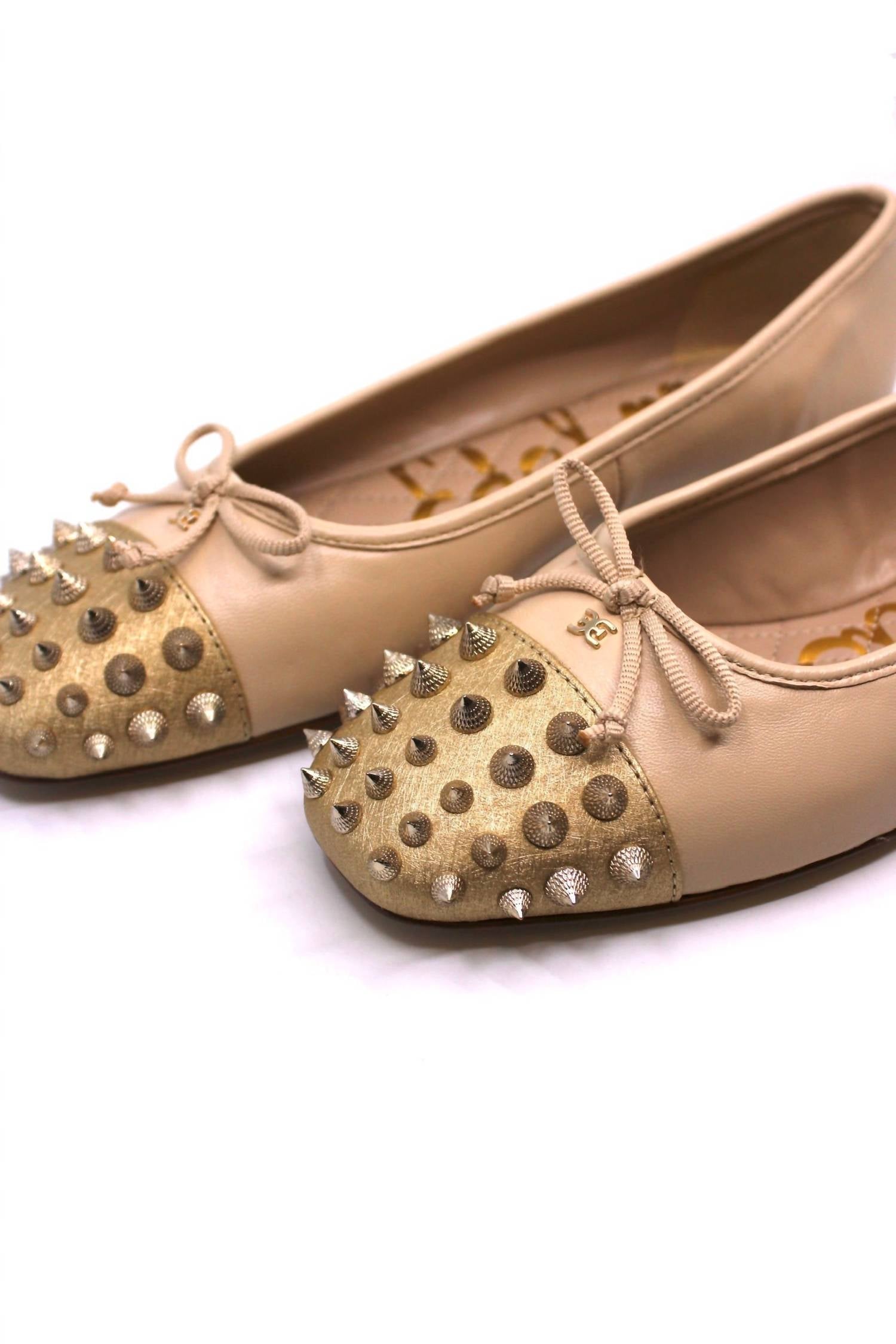 Женские балетки Monet летнего песочного/янтарно-золотистого цвета Sam Edelman, цвет summer sand/amber gold — фото 4