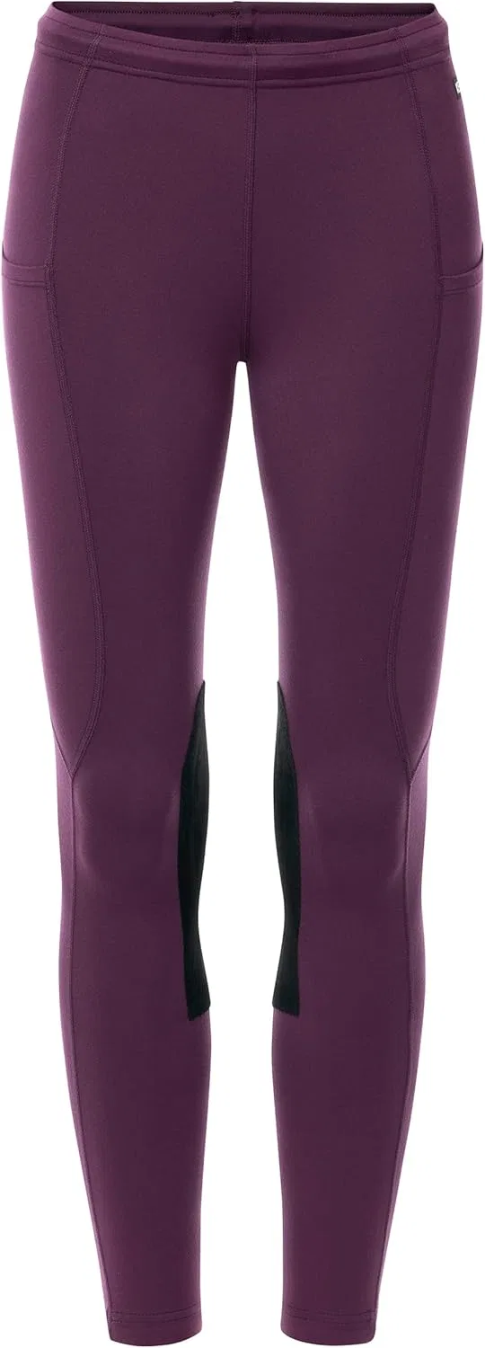 Детские леггинсы для верховой езды Kerrits с карманами, Velvet Plum