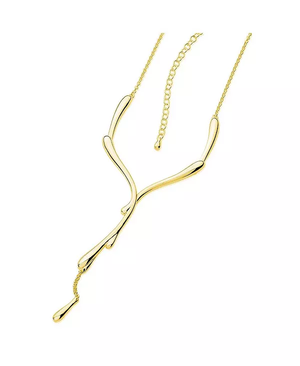 

Капающее ожерелье из вермеля Lucy Quartermaine, gold