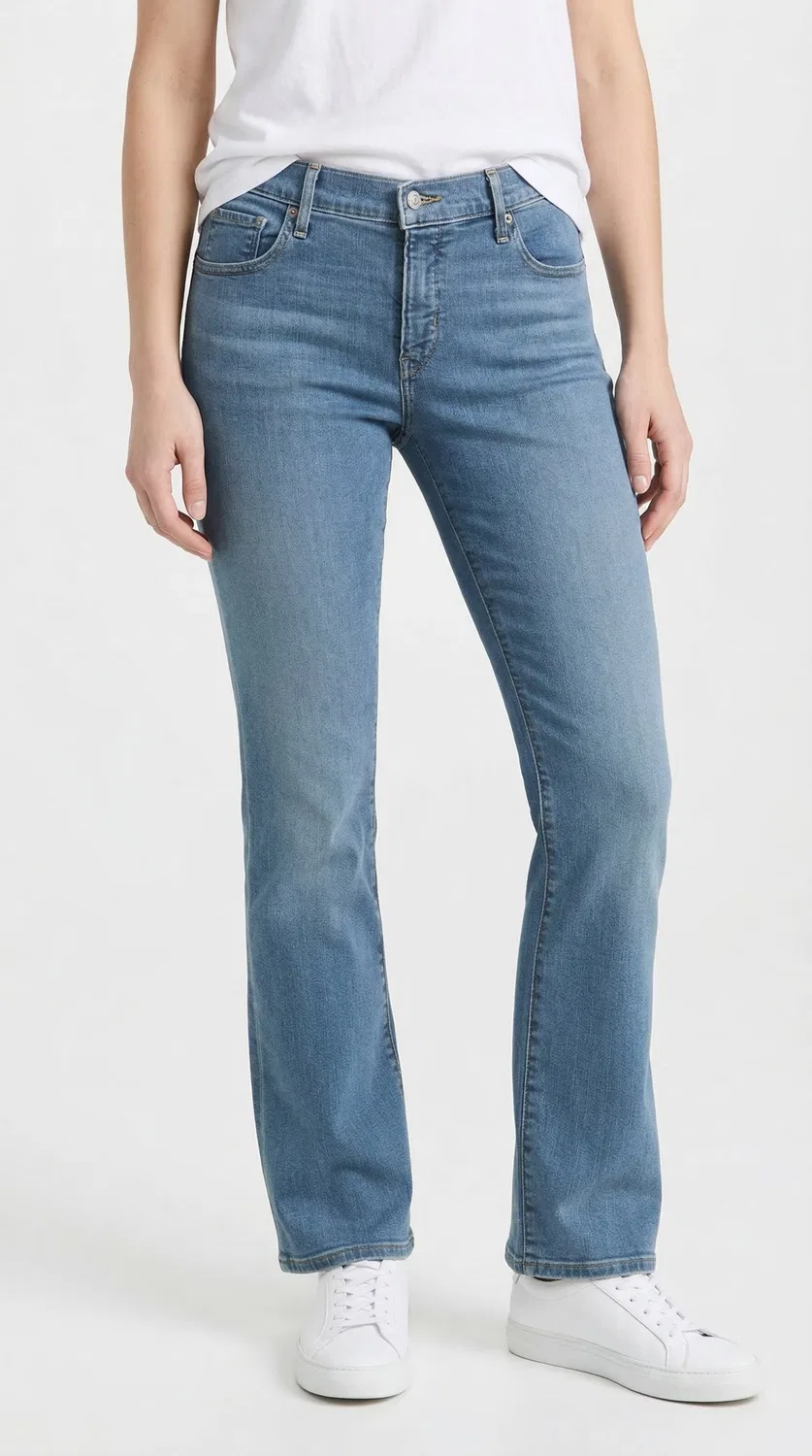 Джинсы-клеш Levi'S Plus, Blue Denim — фото 3