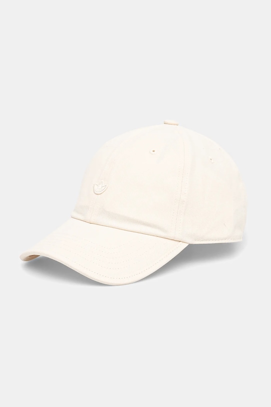 

Хлопковая кепка с козырьком Adidas Originals, бежевый