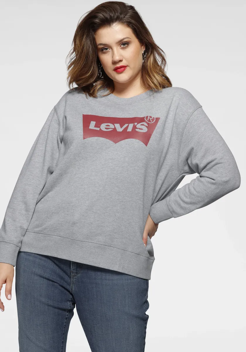 

Толстовка Levi's Plus "PL GRAPHIC STANDARD CREW" с логотипом Levi`s на груди, красный