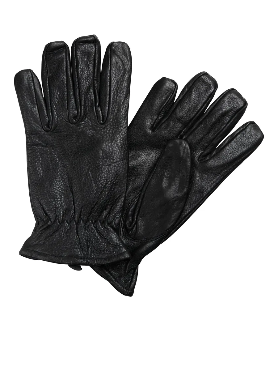 

Кожаные перчатки Jack & Jones "JACROPER LEATHER GLOVE", черный
