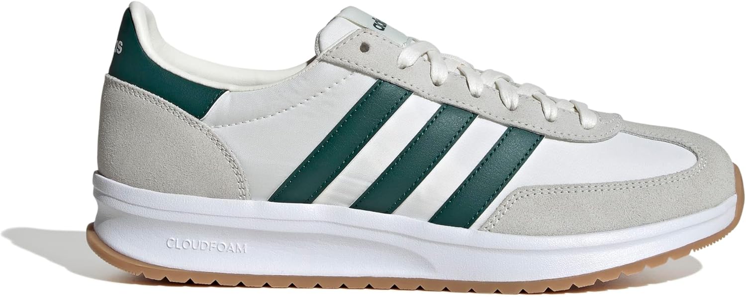 Мужские кроссовки adidas Run 70s 2.0, белый/слоновая кость/зеленый — фото 2