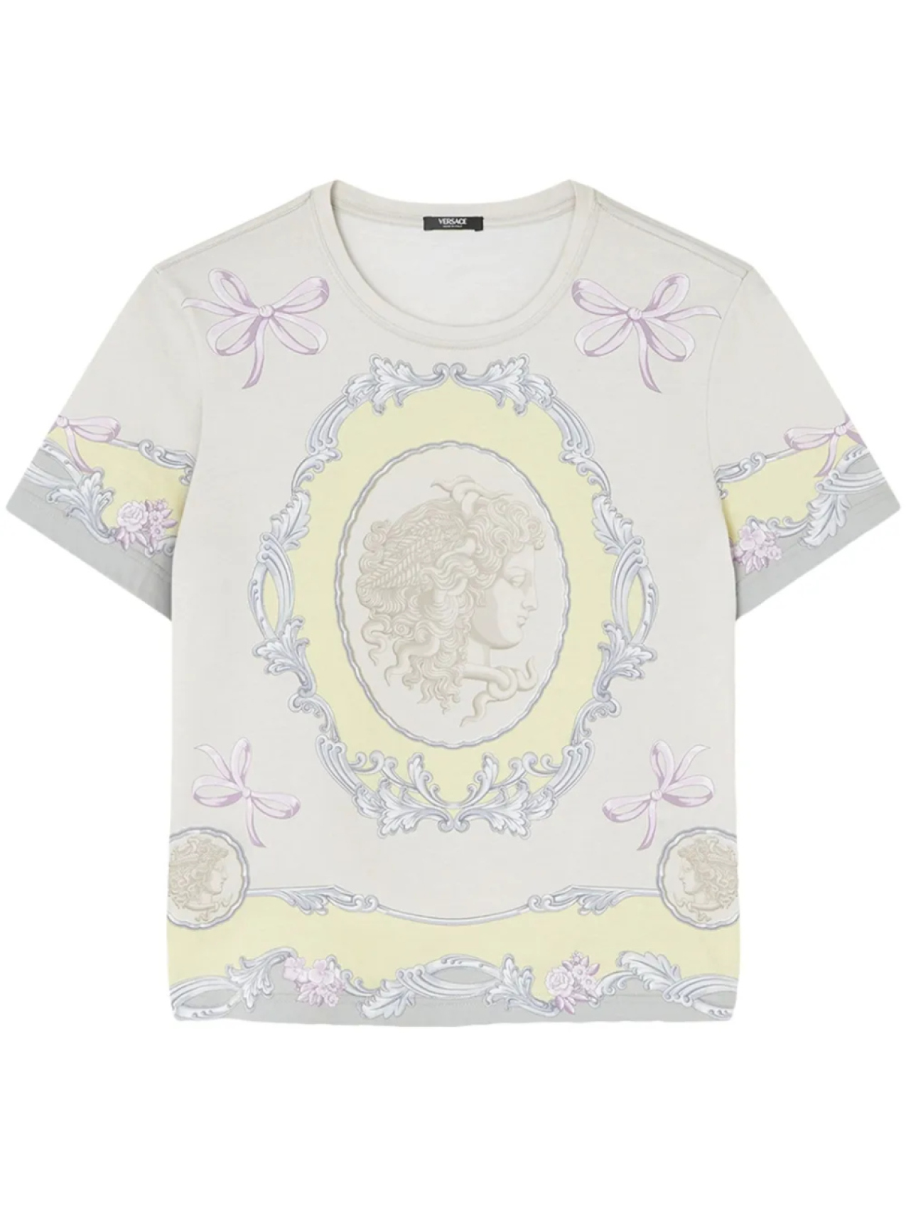 

Футболка с принтом Medusa Versace, серый