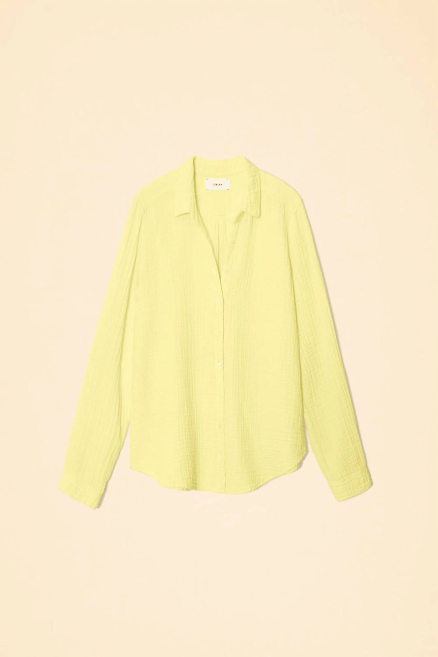 

Женская скаутская рубашка бледно-желтого цвета Xirena, бледно-желтый