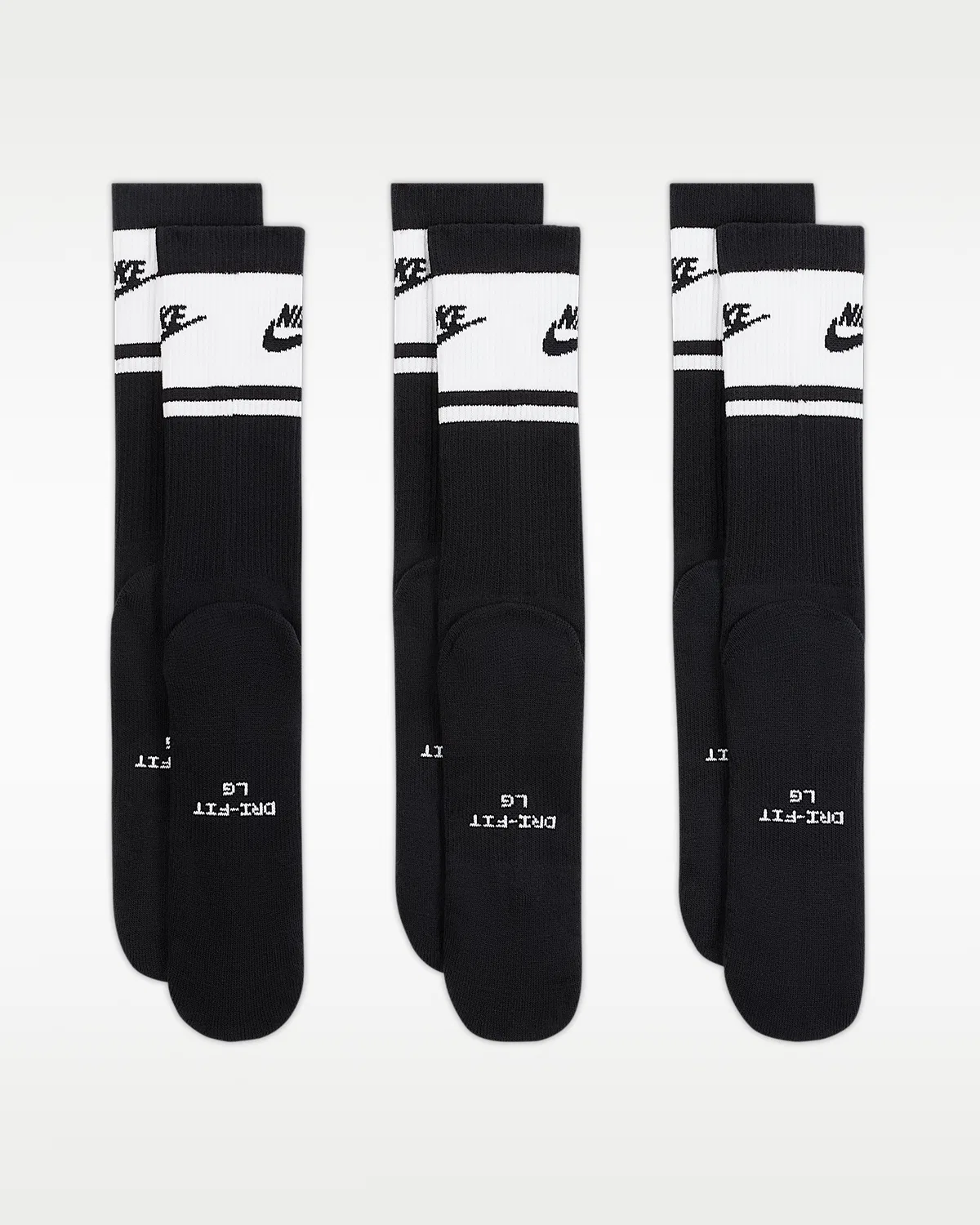 Nike Everyday Elevated носки (3 пары), Black — фото 3