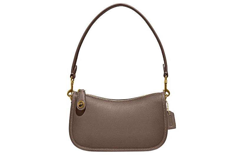 

COACH Сумка через плечо Swinger из коровьей кожи, женская сумка серого цвета
