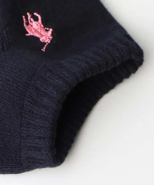 [Комплект из 3 шт.] Женские махровые носки для кроссовок POLO RALPH LAUREN с поддержкой свода стопы и точечным дизайном 93246912 — фото 2