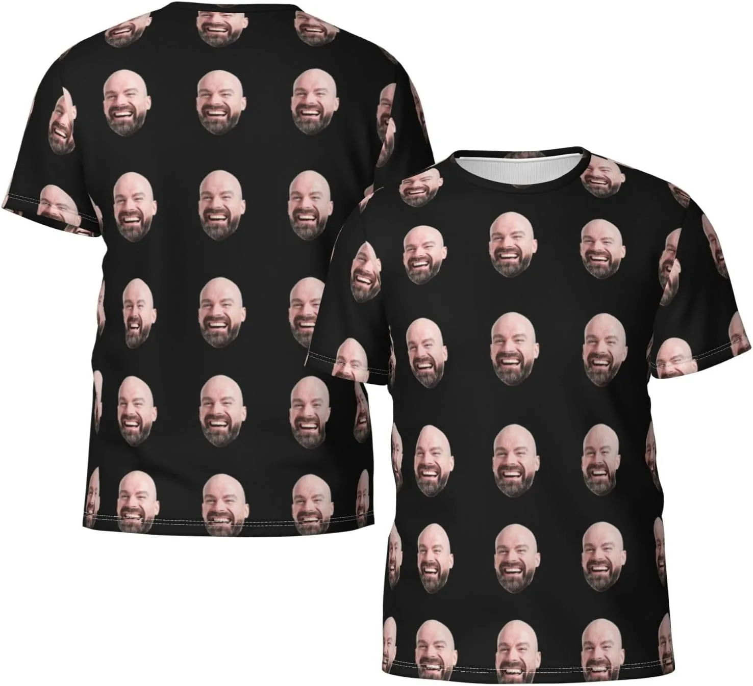 Футболка Custom T Shirts с принтом спереди и сзади