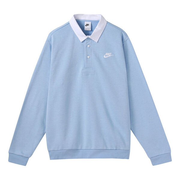 

Футболка Nike Club Fleece Hoodie Polo Shirt 'Blue', синий