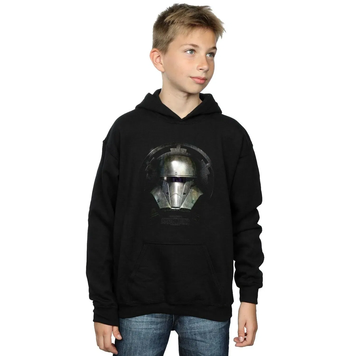 Худи с принтом Mandalorian Star Wars, черный