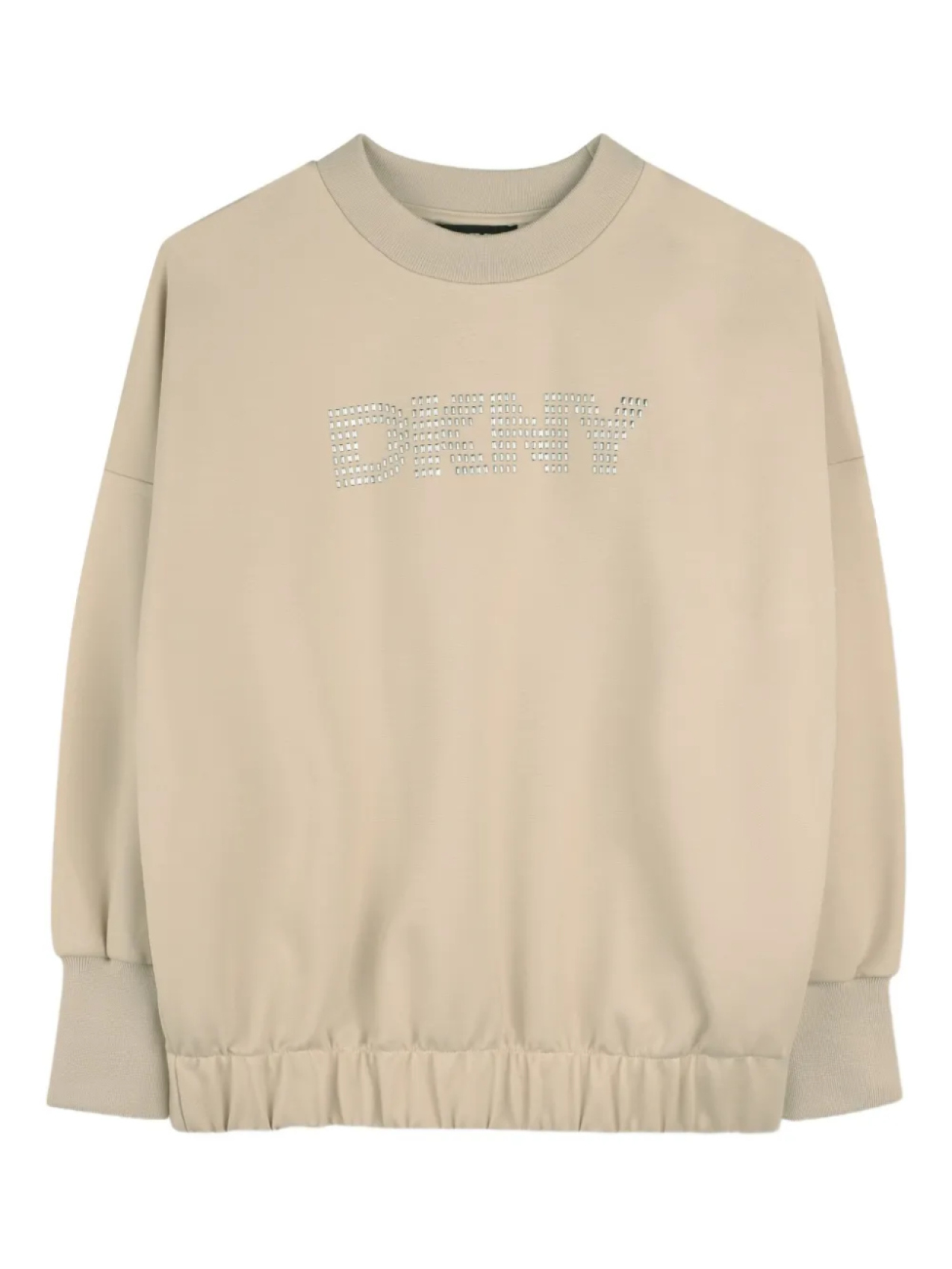 

Dkny Kids толстовка с объемными рукавами и логотипом, нейтральный