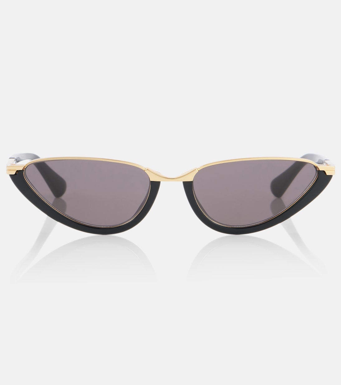 

Кошачий глаз солнцезащитные очки Bottega Veneta, Black-Black-Grey