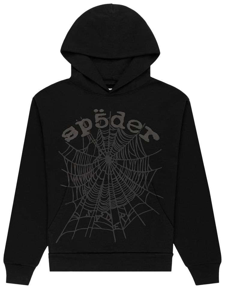 

Худи Sp5der Phantom Web Hoodie 'Black', черный