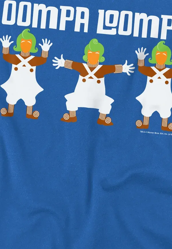 Футболка Cotton Soul с принтом Oompa Loompa, королевский синий — фото 3