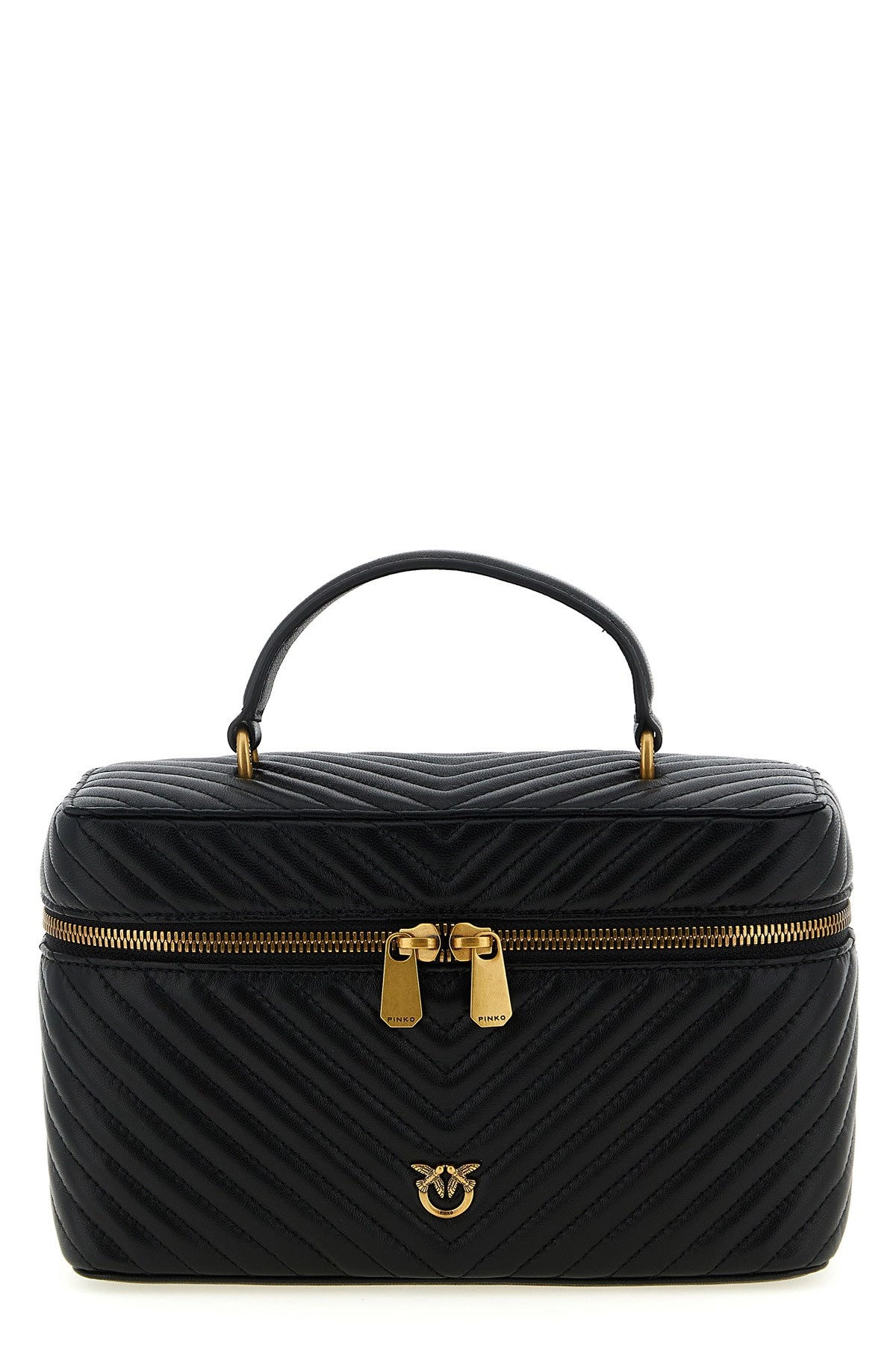 

Кожаная сумка Pinko Vanity Case Classic, черная