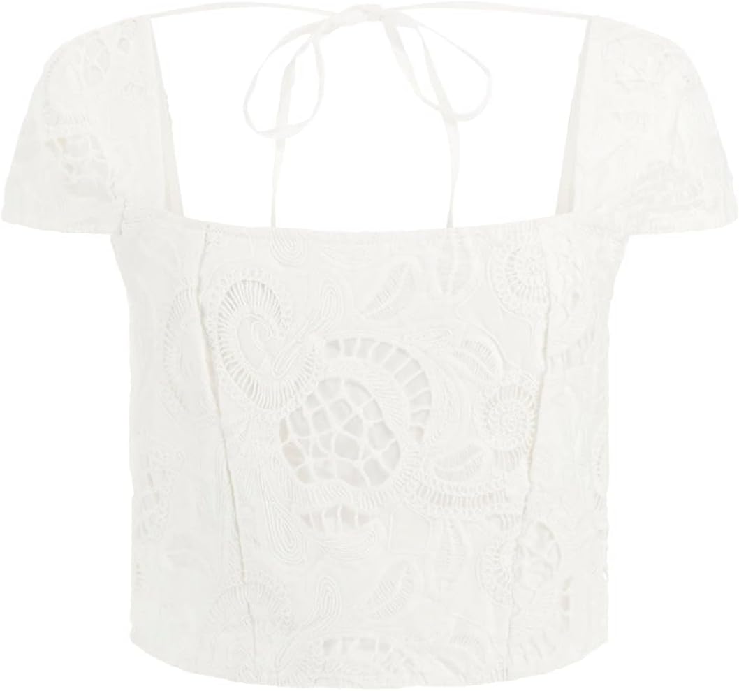

Женский корсет-топ Domitille Eco без рукавов GUESS, Pure White