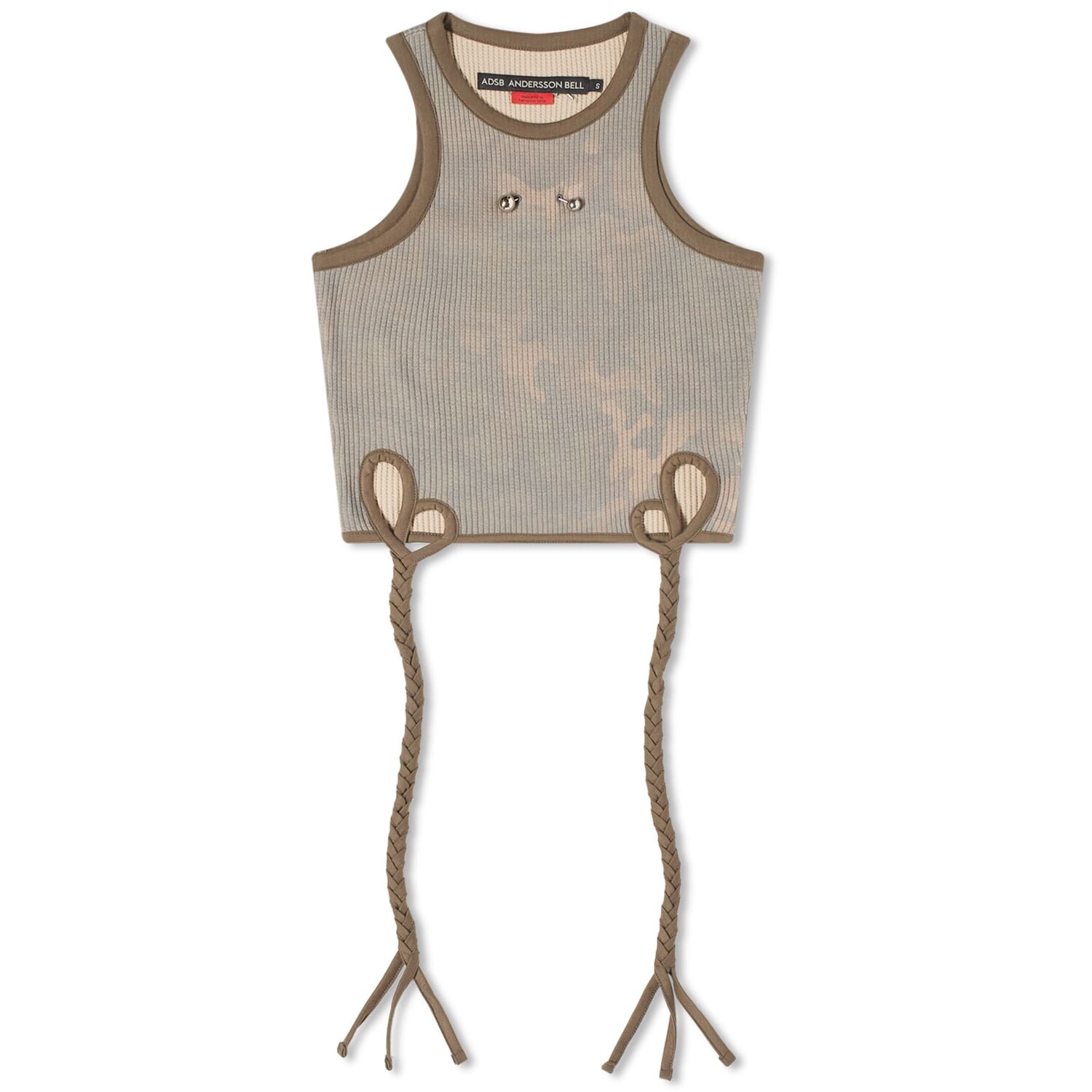 

Худи Andersson Bell Camouflage Hand-Braided Waffle Tank Top, песочный