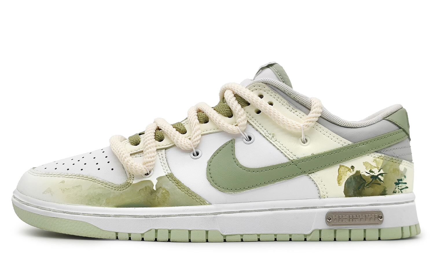 

Кроссовки Nike Dunk Skateboard Shoes Men Low-Top White/Green, Зеленый, Кроссовки Nike Dunk Skateboard Shoes Men Low-Top White/Green