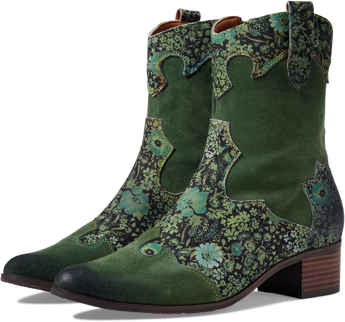 

Ботильоны Lady Luck L'Artiste by Spring Step, цвет Green Multi Suede