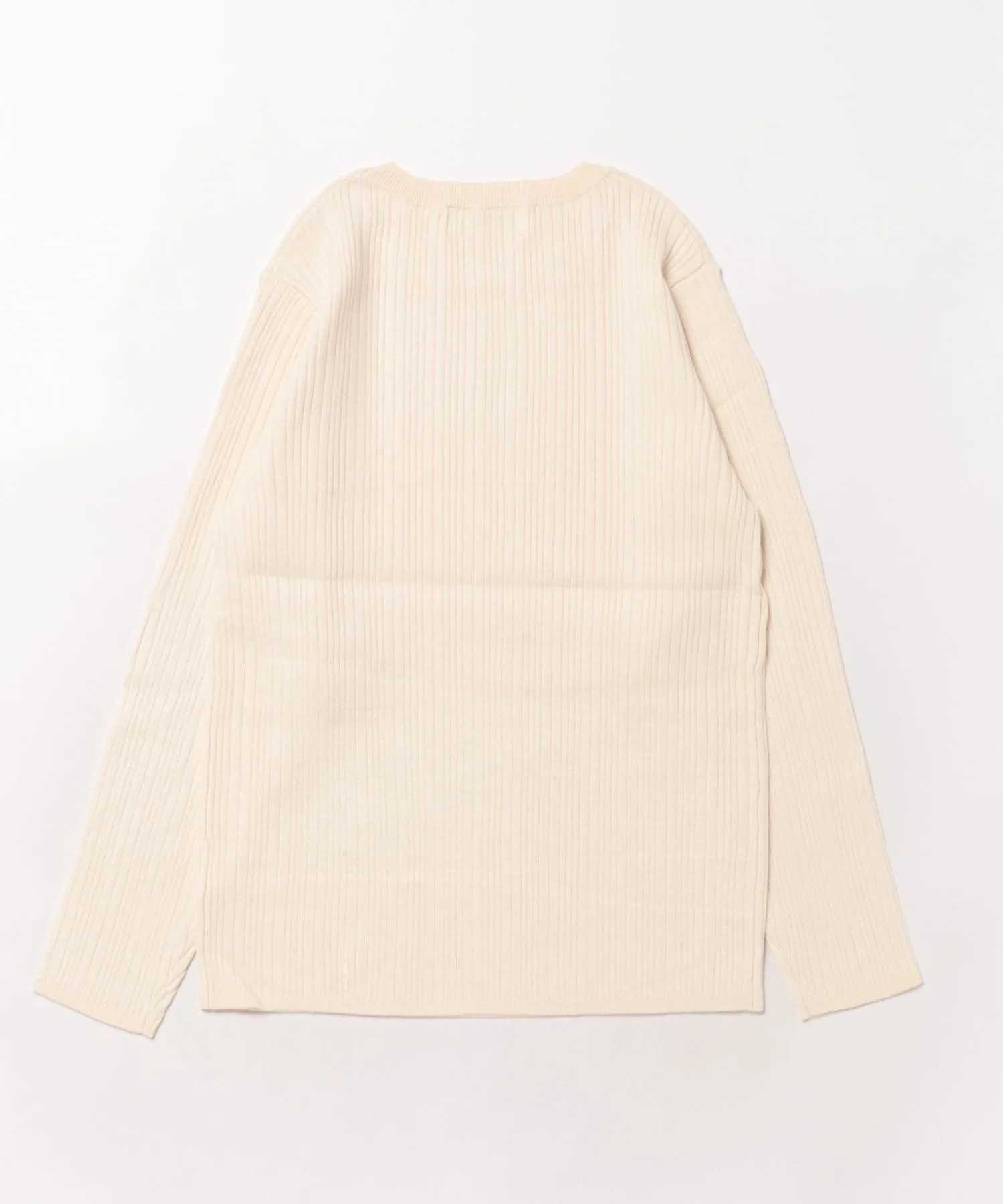 Женский свитер rib knit ami amie off-white — фото 2